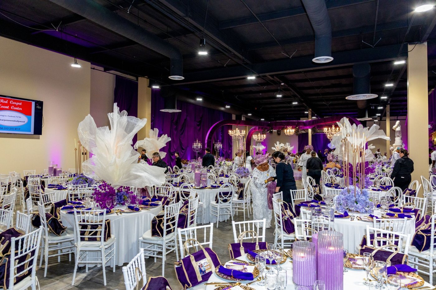 Actual Red Carpet Event Center venue setup in Los Angeles